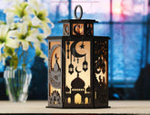Ramadan Lantern: Laser-Cut Crescent Moon & Star Design – Minimalistic Home Décor, Elegant Vector for Laser Cutting, Digital Download |#U556| VectorPort