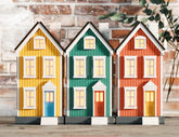 Nordic-Inspired Miniature Laser-Cut Scandinavian House - Cozy Cabin Design with Simple and Elegant Details | Digital Download |#U558| VectorPort