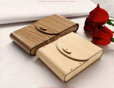 Book-Shaped Wooden Gift Box with Lock – Laser-Cut Card Holder & Charming Purse Phone Case Favor Box Digital Downloads |#U569| VectorPort