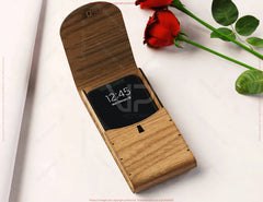Book-Shaped Wooden Gift Box with Lock – Laser-Cut Card Holder & Charming Purse Phone Case Favor Box Digital Downloads |#U569| VectorPort