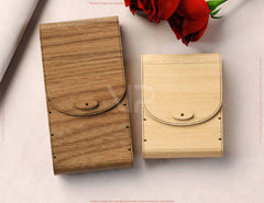 Book-Shaped Wooden Gift Box with Lock – Laser-Cut Card Holder & Charming Purse Phone Case Favor Box Digital Downloads |#U569|