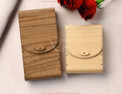 Book-Shaped Wooden Gift Box with Lock – Laser-Cut Card Holder & Charming Purse Phone Case Favor Box Digital Downloads |#U569| VectorPort