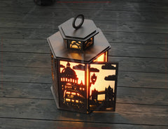 London Laser Cut Table Lamp Panels – Big Ben, Tower Bridge & London Eye UK Cityscape Light Box SVG Digital Download |#U574|