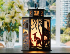Sydney Laser Cut Table Lamp Panels – Opera House, Harbour Bridge & Koala Australia Cityscape Light Box SVG Digital Download |#U575| VectorPort