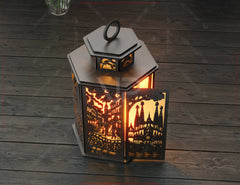 Barcelona Laser Cut Table Lamp – Sagrada Família, Gaudí, Spanish Architecture SVG Digital Download |#U578| VectorPort
