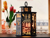 Paris Cityscape Laser Cut Table Lamp Panels – Eiffel Tower, Romantic Streets & Parisian Landmarks SVG Digital Download |#U581|