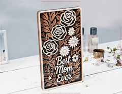 Mother's Day Layered Flower Bouquet 3D Laser Cut Sign Floral Gift for Mom Mother's Day Wall Art SVG Digital Download |#U583|
