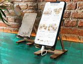 Modern Minimalist Phone Stand | Laser Cut SVG File | Mobile Holder, Wooden Desk Phone Dock – Digital Download |#U591| VectorPort