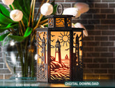 Coastal Lighthouse Lantern SVG – Laser Cut Table Lamp – Nautical Decor Lightbox Tea Light Candle Holder Digital Download |#U592| VectorPort