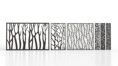 Tree Ornaments for decorative partitions panel screen CNC Laser Cutting File | SVG, DXF, AI |#C006| VectorPort