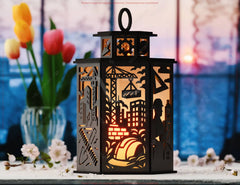 Profession Theme Laser Cut Lantern Bundle 12 Occupation- Candle Holder SVG Doctor, Pilot, Teacher, Sailor & More Digital Download |#U614|