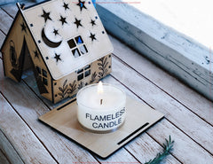 3D Camping Tent Lantern SVG – Laser Cut Miniature Camp House, Rustic Layered Candle Holder, Campfire Night Décor Digital Download |#U618|