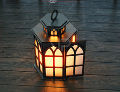 Cathedral Lantern SVG – Laser Cut Hexagon Lamp, Gothic Window Candle Holder, 3D Light Box File, Elegant Church Decor Digital Download |#U619| VectorPort