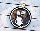 New Year 3D Christmas Ornament Bundle | Laser Cut Snowy Scene Holiday Tree Hanging Baubles | Digital Download |#U628| VectorPort