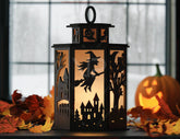 Halloween Ghost Lantern – Haunted Scene Spooky Bats Candle Holder Digital Download |#U630|
