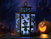 Halloween Lantern Bundle | Haunted House, Ghosts, Bats & Spooky Tealight Holders | Laser Cutting Digital Download |#U635| VectorPort