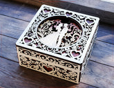 Love Heart Ornamental Laser-Cut Wooden Gift Box – 3D Romantic Keepsake Box Digital Download |#U663|