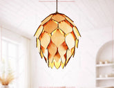Pinecone Inspired Wooden Pendant Lamp SVG Hanging Chandelier lamp Digital Download |#U678|