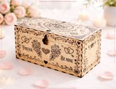 Romantic Valentine Wooden Box – Laser Cut Love Keepsake| Personalized Gift Digital Download |#U681|