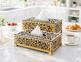 Laser Cut Wooden Tissue Box with Leaf Pattern | Decorative Wooden Tissue Holder | Napkin Dispenser | Digital Download |#U690|