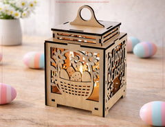 Easter Laser Cut Bundle | Egg Holder, Basket & Lantern SVG | Bunny Easter Decor | Laser Cut Files Digital Download |#U700|