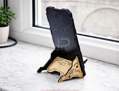 Futuristic Phone Stand SVG | Laser Cut Phone Holder | Sci-Fi Phone Dock | Wooden Phone Stand File | CNC Laser Cut Stand Digital Download |#U702|