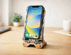 Futuristic Phone Stand SVG | Laser Cut Phone Holder | Sci-Fi Phone Dock | Wooden Phone Stand File | CNC Laser Cut Stand Digital Download |#U702| VectorPort