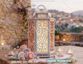 Wedding Lantern Laser Cut Lantern Template Wooden Candle Holder Centerpiece Lantern Tea Light Digital Download |#U703| VectorPort