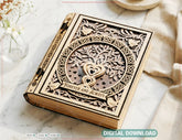 Personalized Wooden Keepsake Book Box Laser Cut File –Tree of Life Romantic Gift for Her Digital Download |#U711| VectorPort