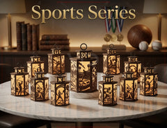 Sports Series Lantern Bundle SVG | 10 Sports Themed Silhouette Lanterns Laser Cut Digital Download |#U717|