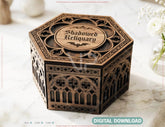 Gothic Wooden Storage Box Laser Cut Keepsake Memory Box Decorative Storage Digital Download |#U721| VectorPort