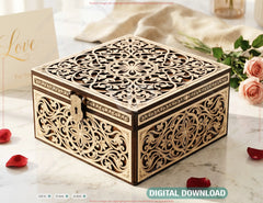Ornate Luxury Ornate Wooden Keepsake Box SVG Decorative Memory & Jewelry Storage Digital Download |#U723| VectorPort