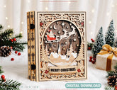 Personalized Wooden Christmas Keepsake Book Box Digital Download |#U732| VectorPort
