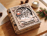 Personalized Wooden Christmas Keepsake Book Box Digital Download |#U732| VectorPort