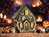 Halloween Haunted House Spooky Candle Holder Lantern Tea Light SVG Digital Download |#U737| VectorPort