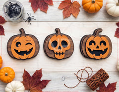 3D Layered Halloween Pumpkin Faces SVG Laser Cut Files Digital Download |#U740| VectorPort