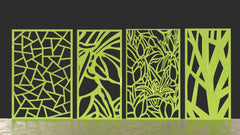 Tree Ornaments for decorative partitions panel screen CNC Laser Cutting File | SVG, DXF, AI |#C008| VectorPort