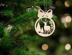 Christmas balls Tree Decorations  | SVG, DXF, AI |#001|