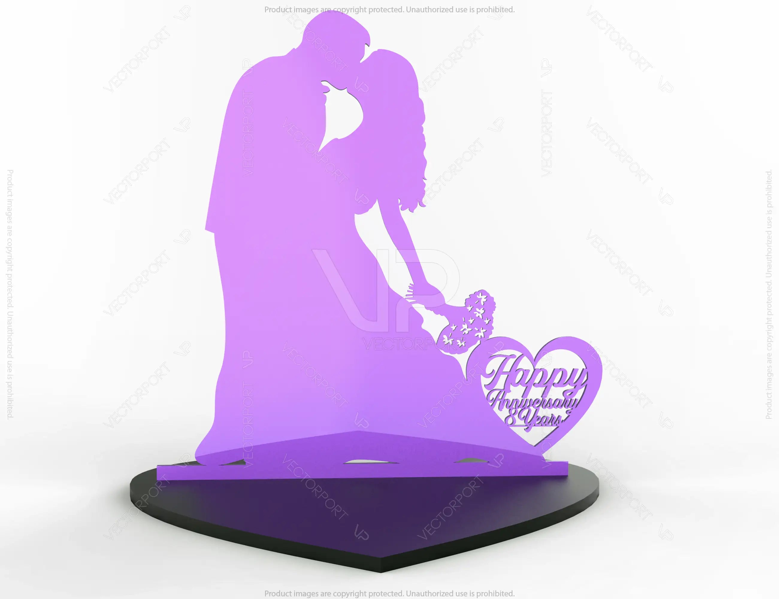 Wedding Cake Topper Bride Groom Mr and Mrs | SVG, DXF, AI |#012|