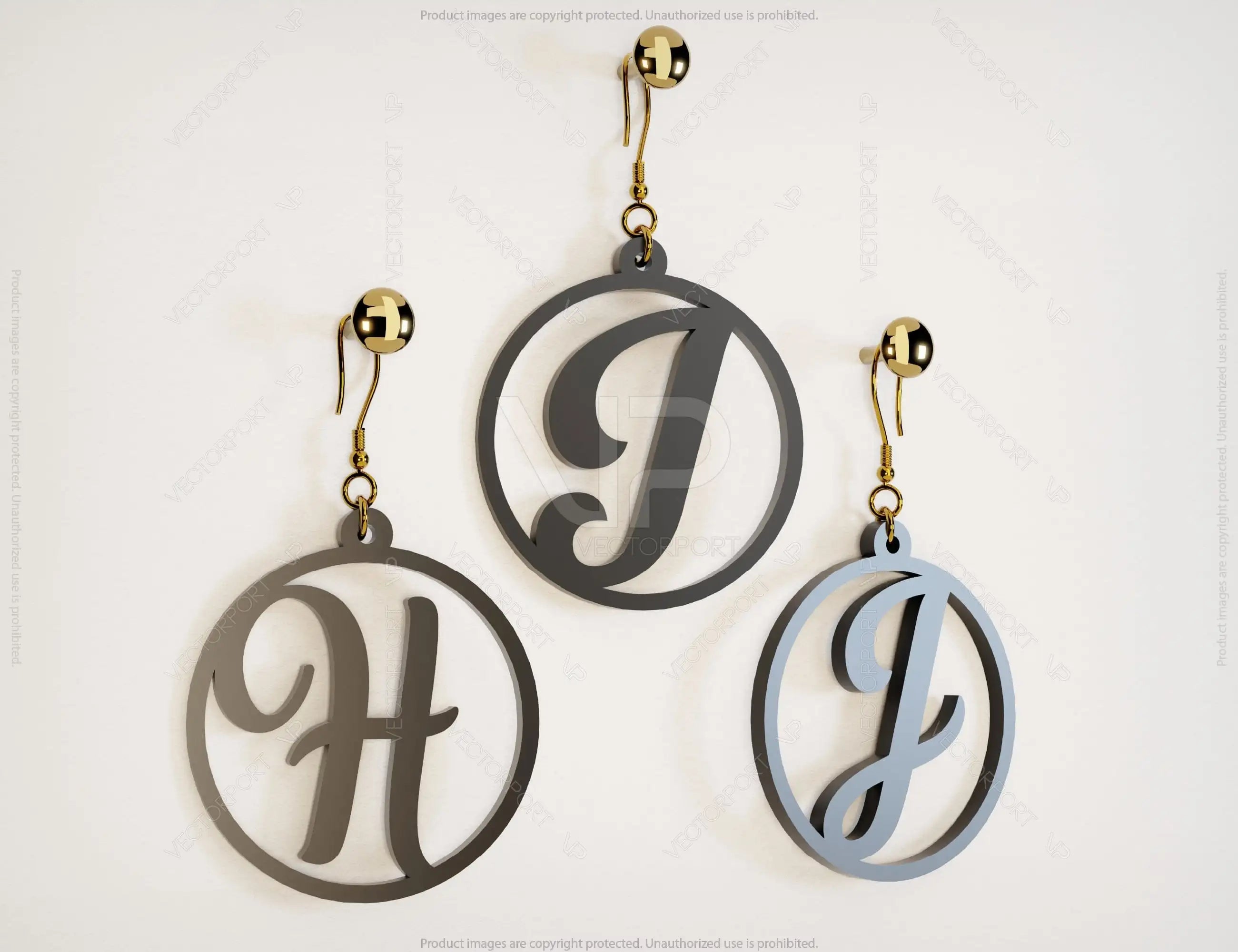 Alphabet Earrings Craft Jewelry Pendants Set Drop Laser cut Earrings SVG Template Silhouette Cut Files, Cricut Cut Files |#U016|