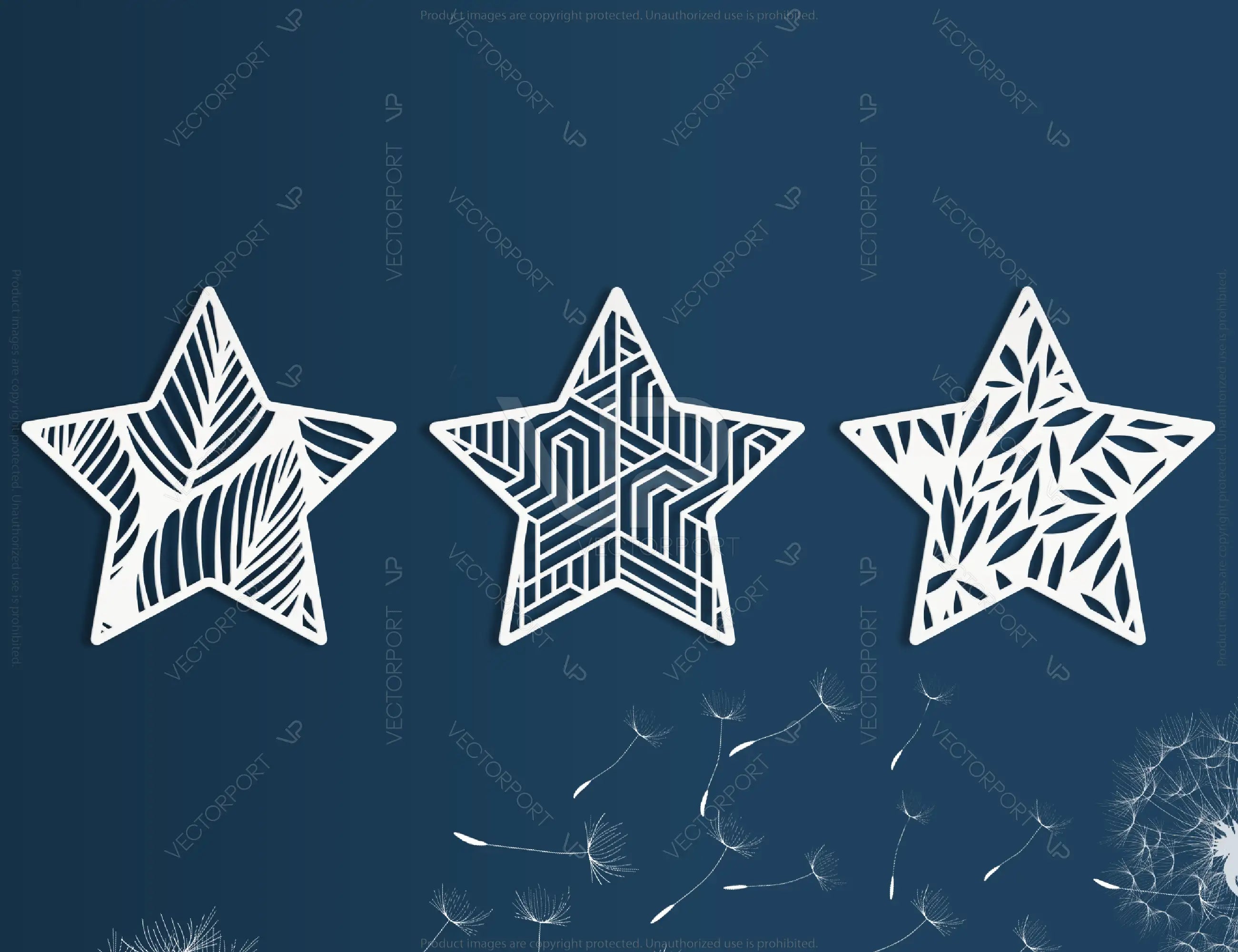 Star shape Mandala Wall décor  | SVG, DXF, AI |#022|