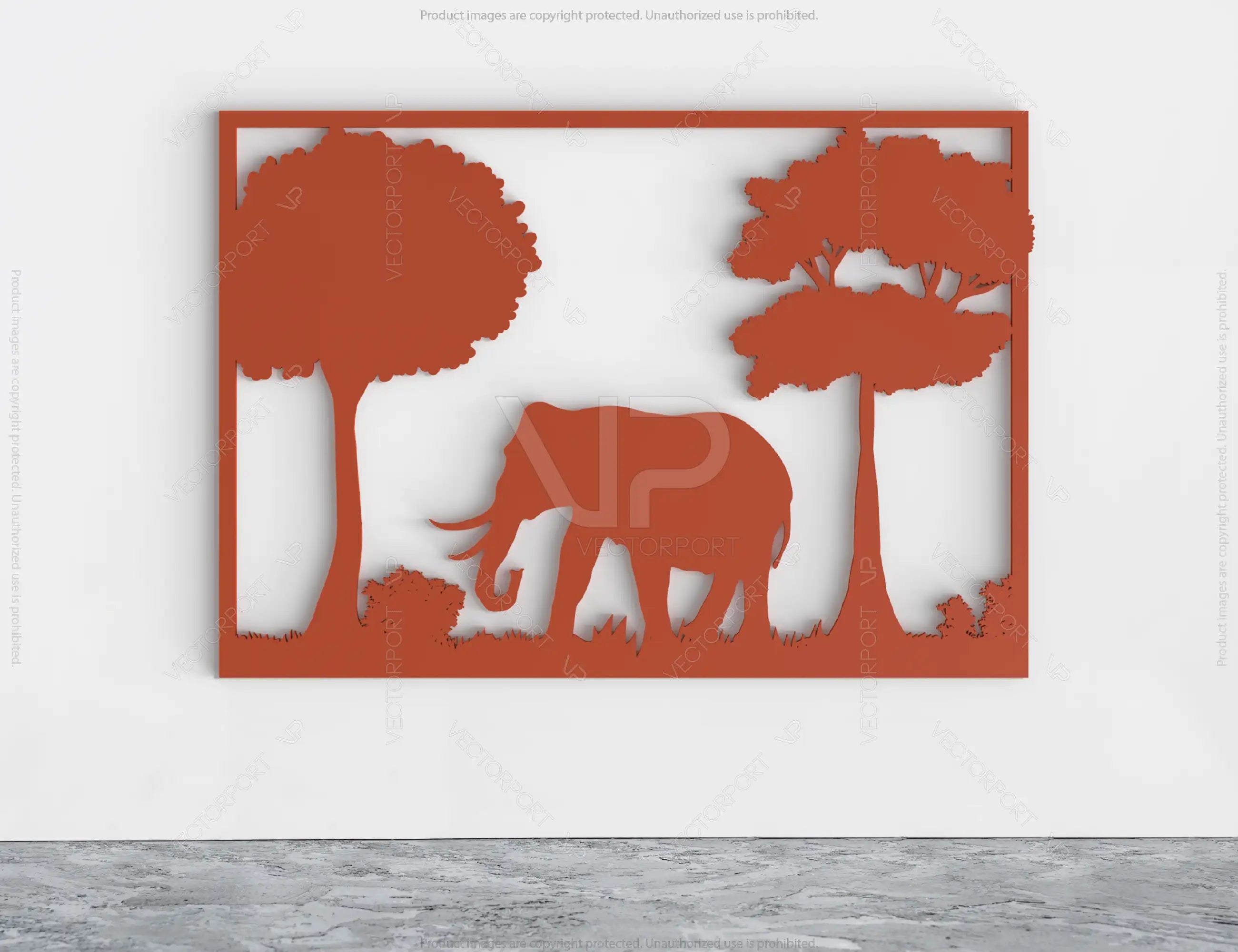6 Wildlife scenes with animals 3D models and vector files. | SVG, DXF, AI |#025|