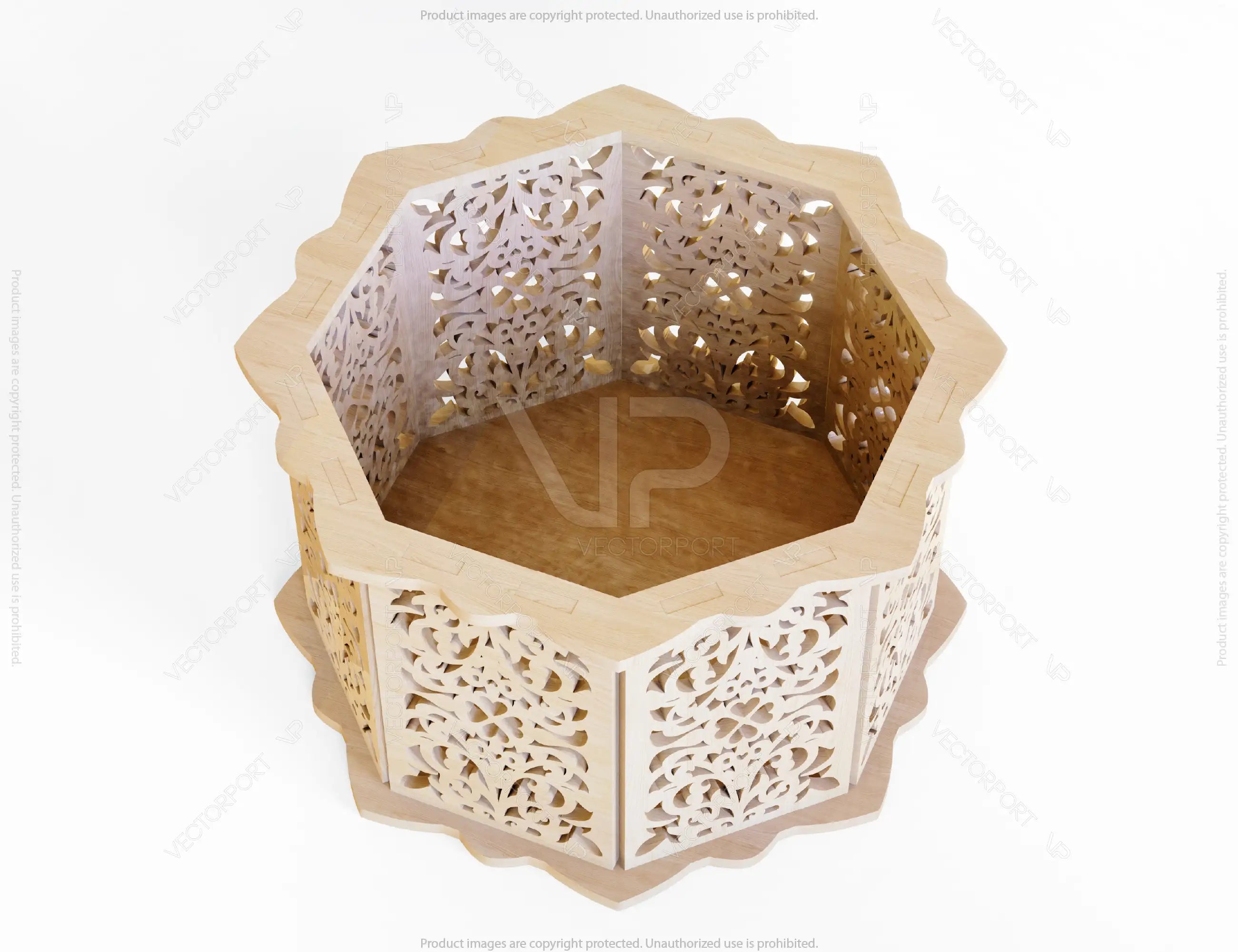 Laser Cut Decorative Wooden Gift box laser cut jeweler case | SVG, DXF, AI |#037|