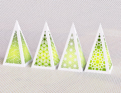 Christmas Tree Papercut Lanterns Candle Holder SVG Laser Cut Lamp Tea light | SVG, DXF, AI |#058|
