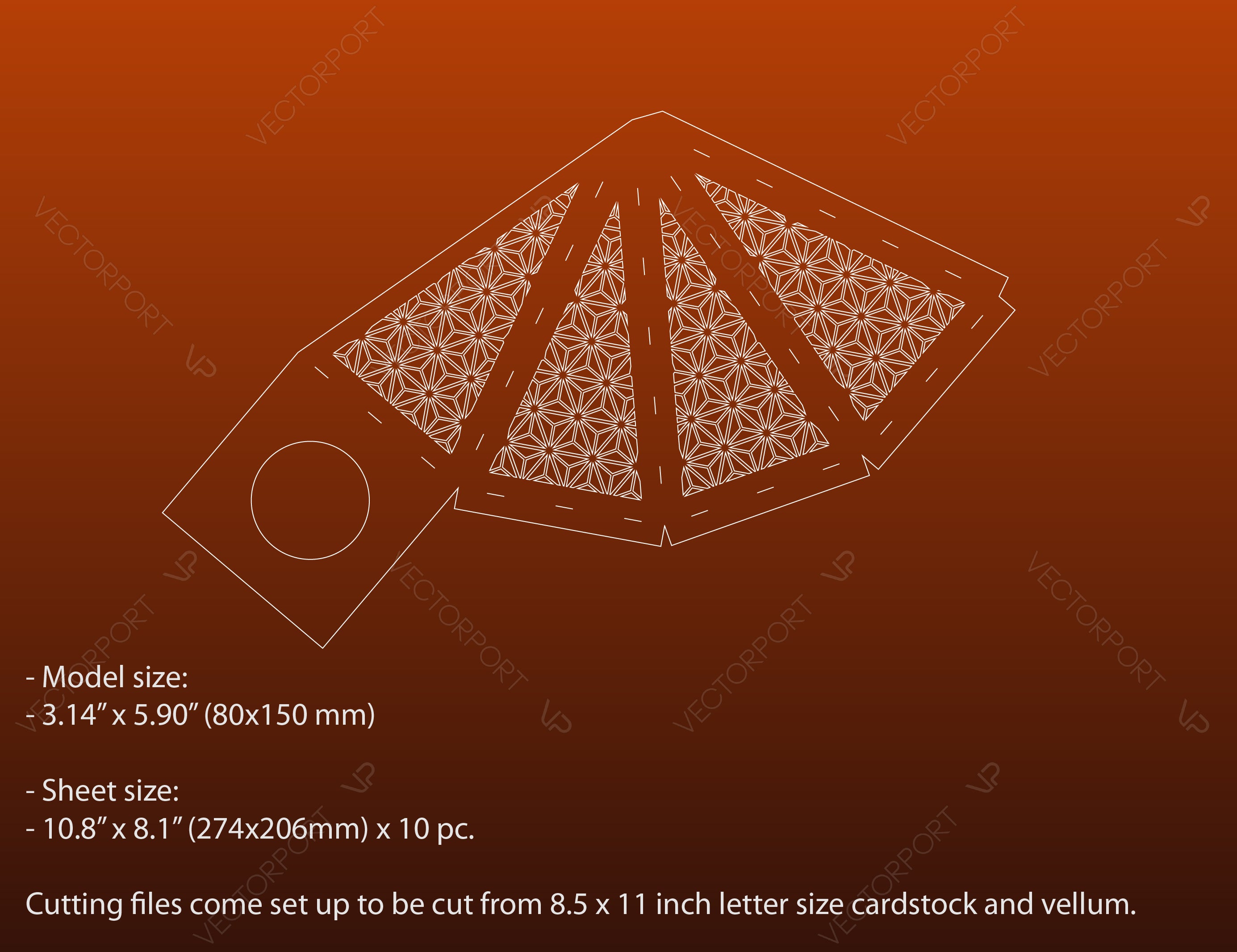 Christmas Tree Papercut Lanterns Candle Holder SVG Laser Cut Lamp Tea light | SVG, DXF, AI |#058|
