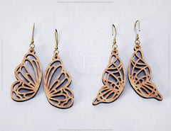 Butterfly Earrings 12 different styles svg dxf Glowforge Pendants laser cut | SVG, DXF, AI |#070|