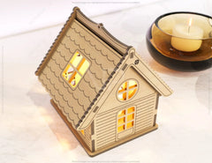 Wooden House Laser Cut Night Light Lamp Mdf Laser Cutting Home Lampshade Table Candle Holder Tea light SVG |#U087|