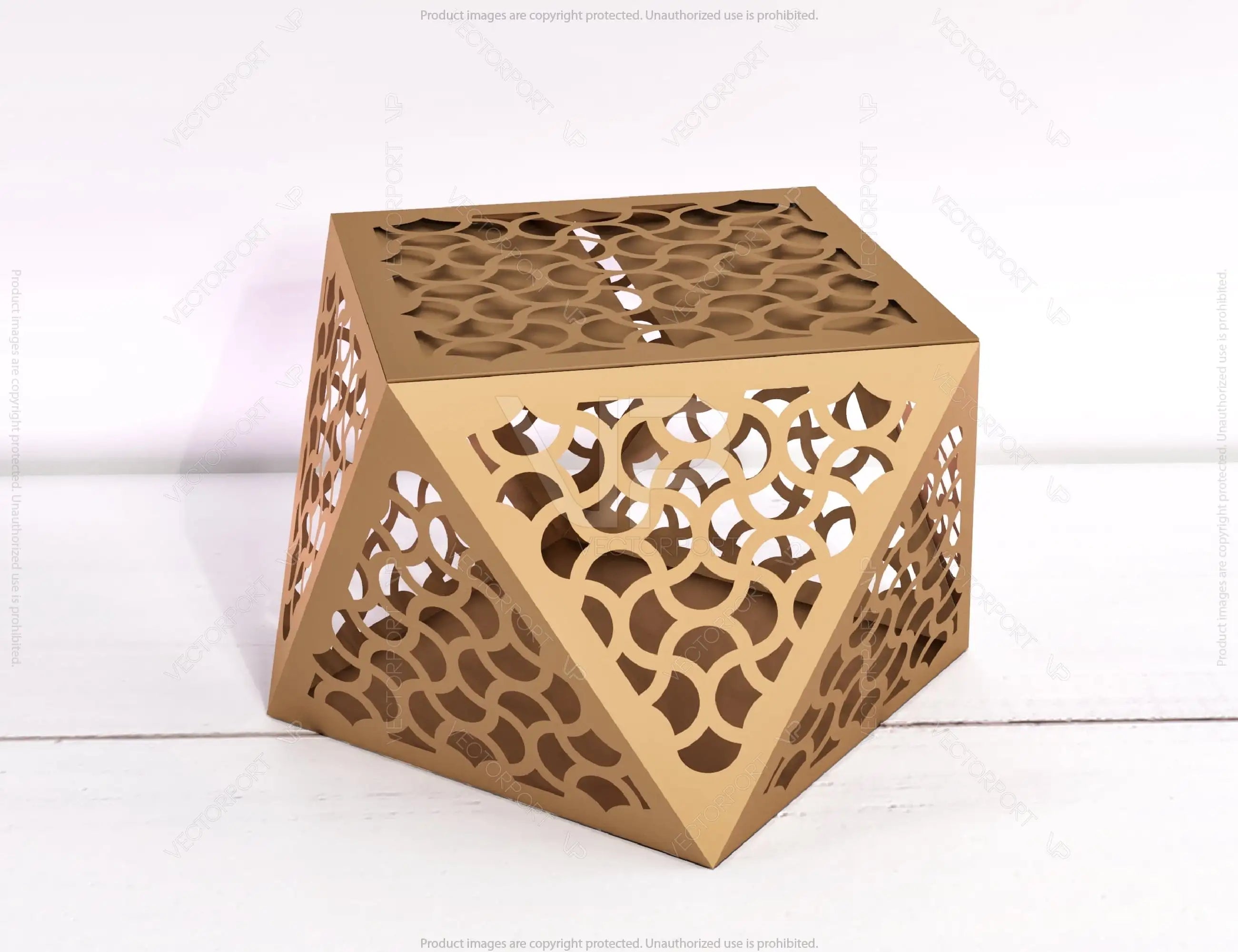 Papercut Craft Paper boxes Packing for Gift Wedding Favors Box Lace Pattern template Files |#U119|