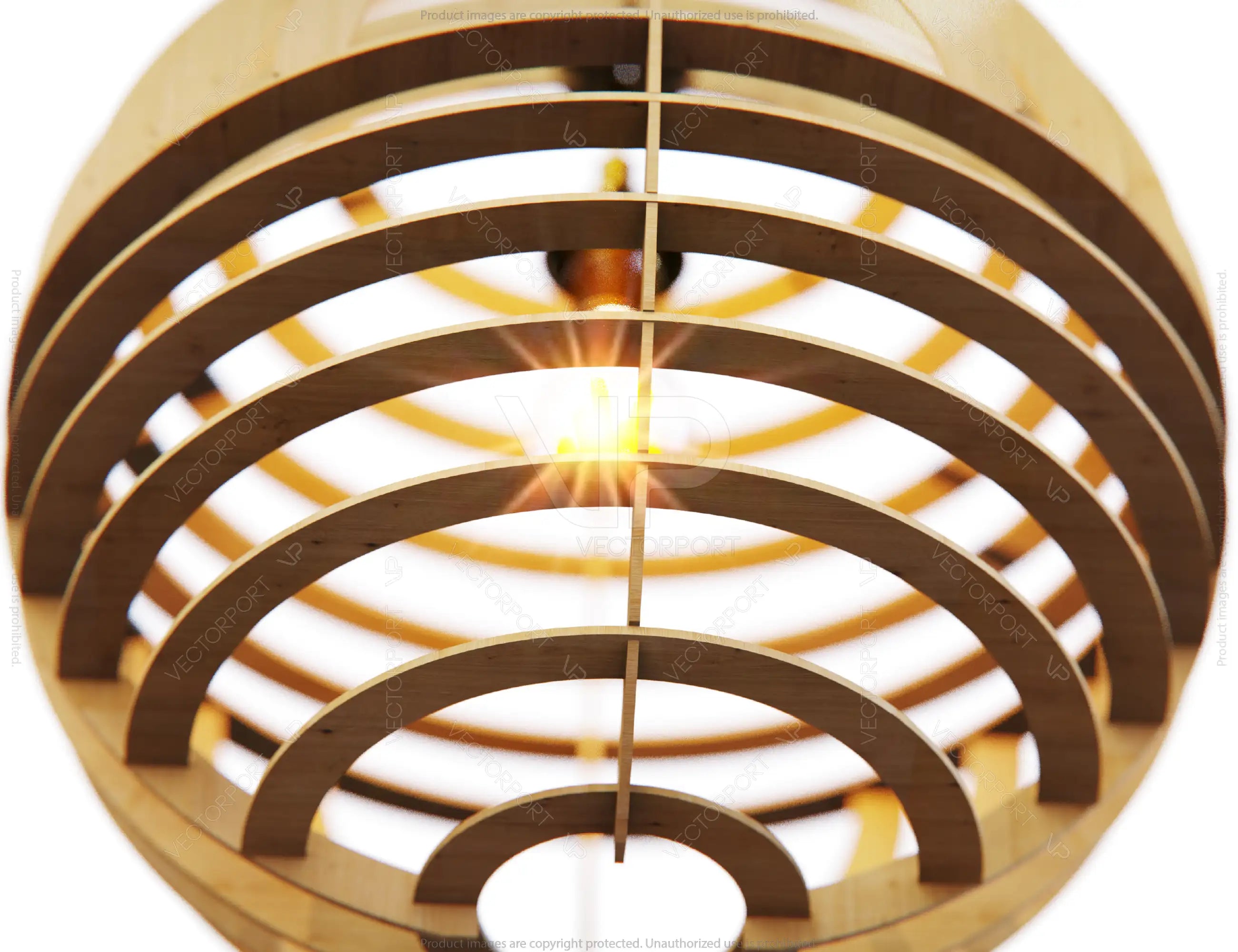 Spheric Wood Pendant Light Chandelier Lamp laser cut file, DIGITAL DOWNLOAD | SVG, DXF |#127|