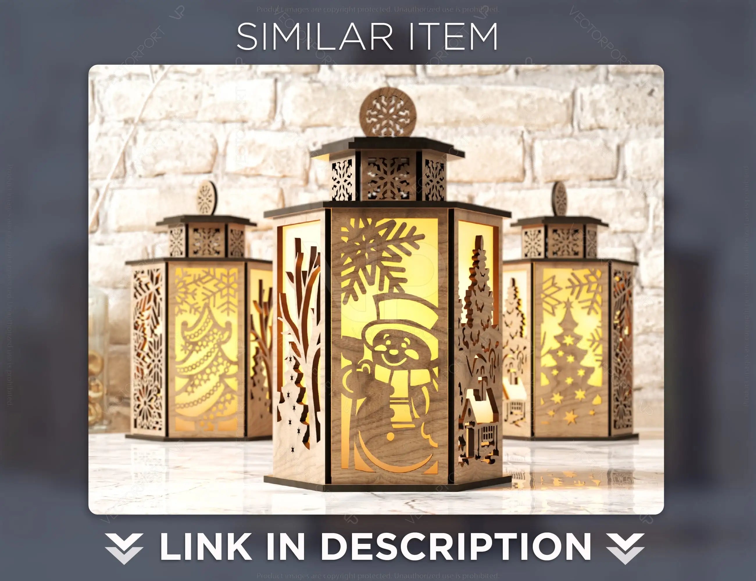Christmas Lamp Night Light Deer Lantern Decoration Centerpiece Lampshade Table Candle Holder SVG |#U138|
